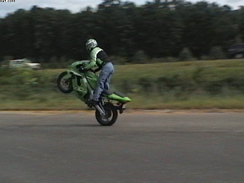 ZX-9R Wheelie